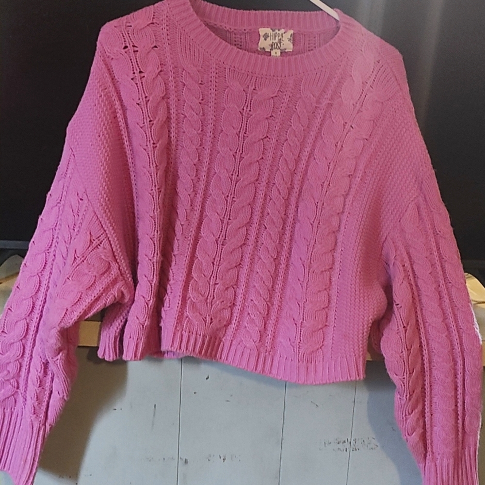 Small Hippie Rose sweater Pink